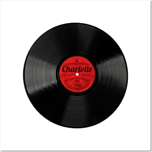 Charlotte Gift Retro Musical Art Vintage Vinyl Record Design Posters and Art